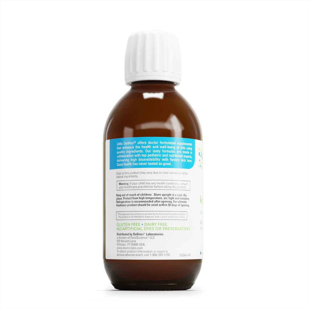 Ingredients panel highlighting DHA, EPA and monk fruit