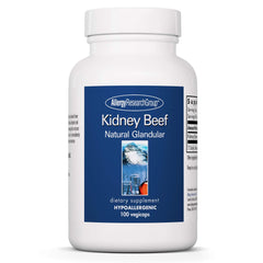 Bottle of Allergy Research Group Kidney Beef Supplement with natural glandular formula