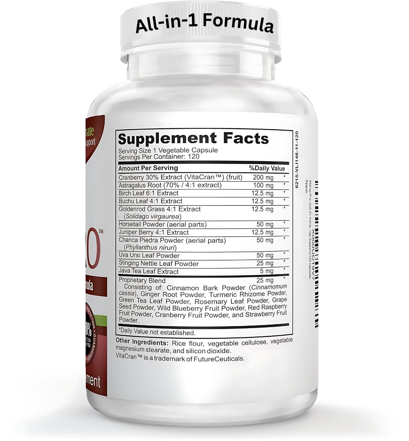 All-in-one Kidney-Pro formula ingredients illustration