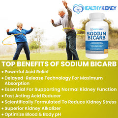 Sodium bicarbonate 650mg capsule close-up highlighting delayed-release mechanism.