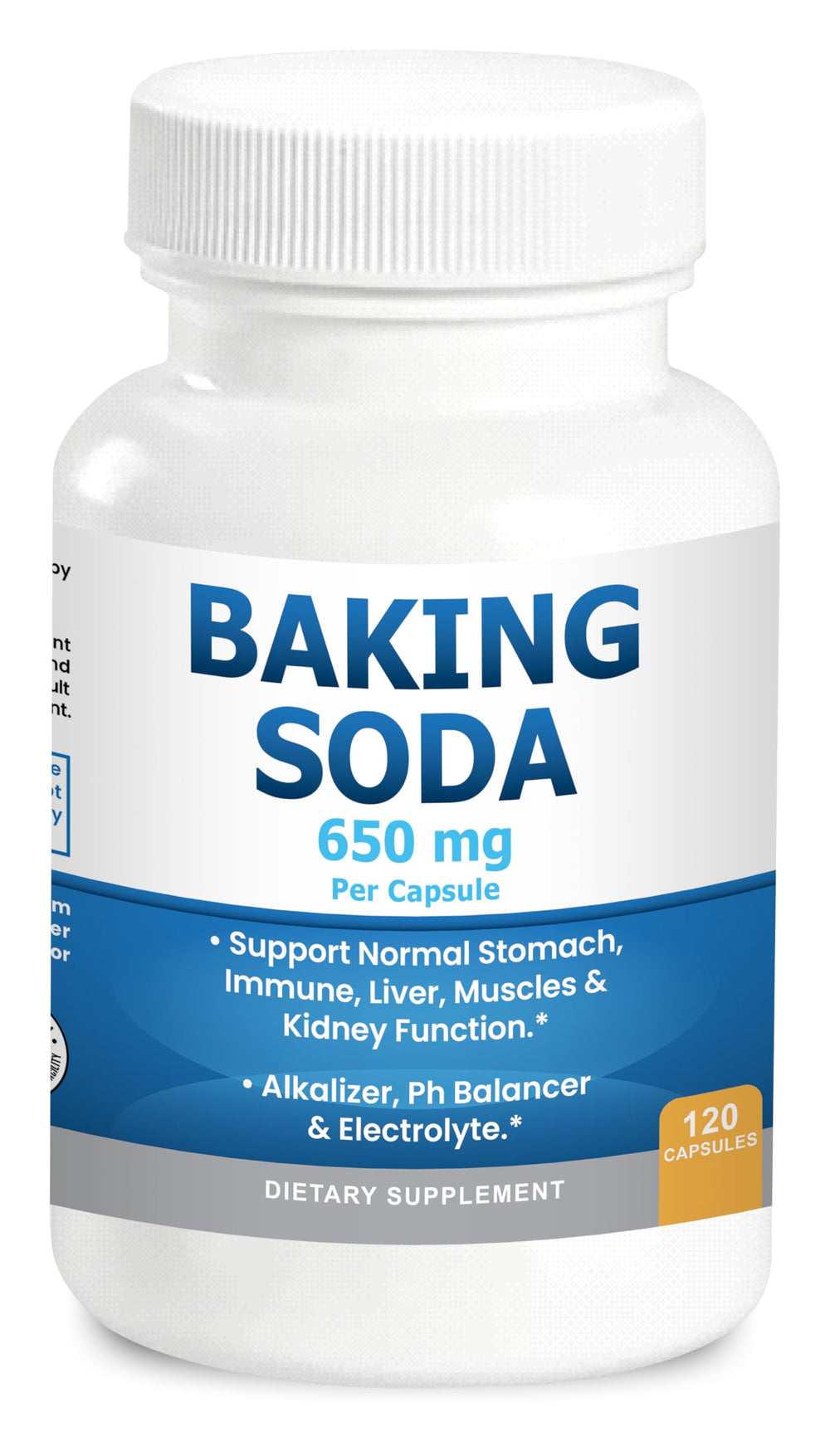 Kidney Restore baking soda capsules pack, aluminum-free, ideal for pH balance support.