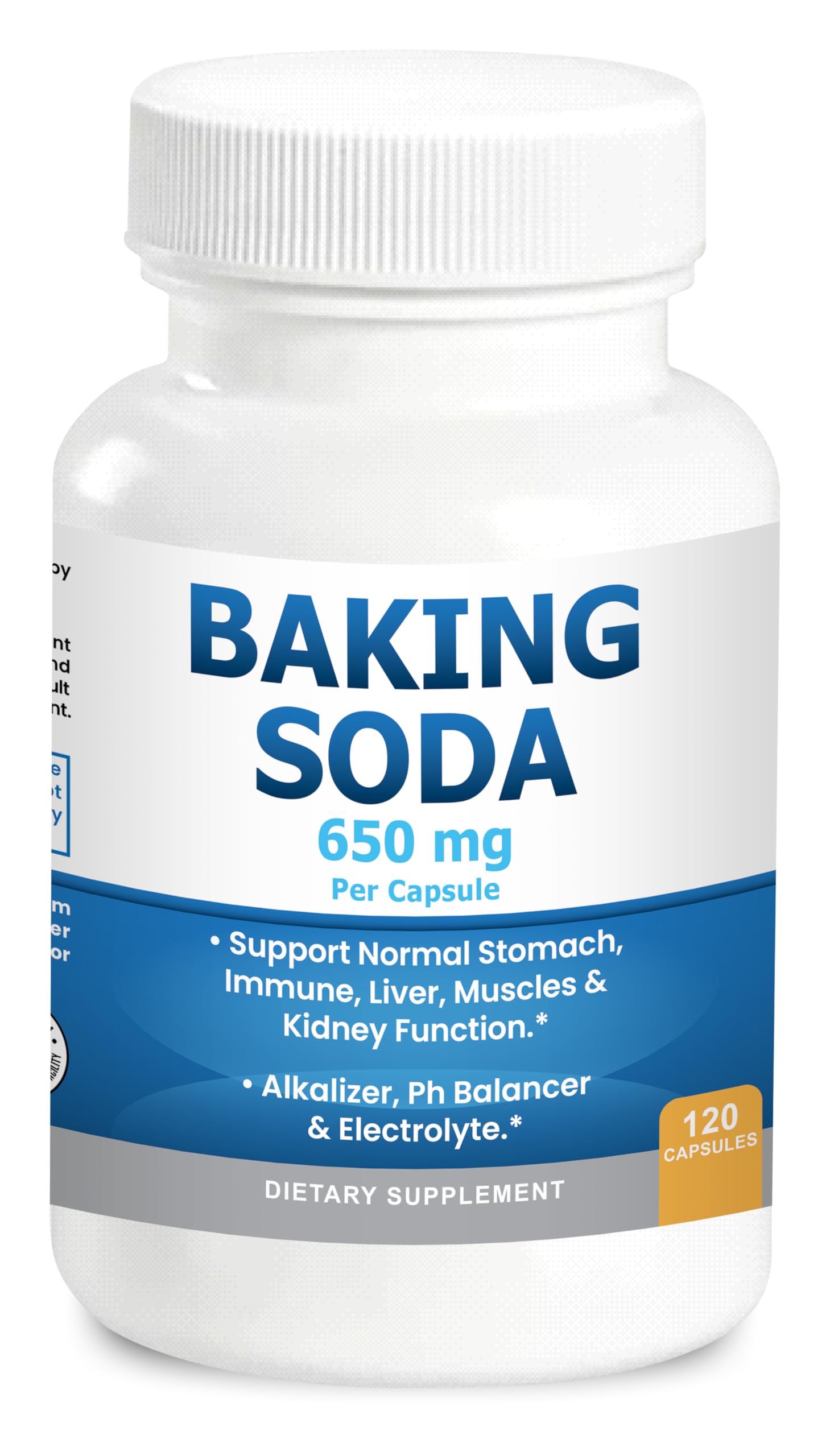 Kidney Restore baking soda capsules pack, aluminum-free, ideal for pH balance support.