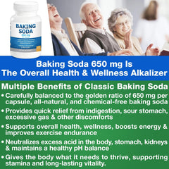 Kidney Restore baking soda capsules close-up 650 mg, ready to buffer acid during workouts.