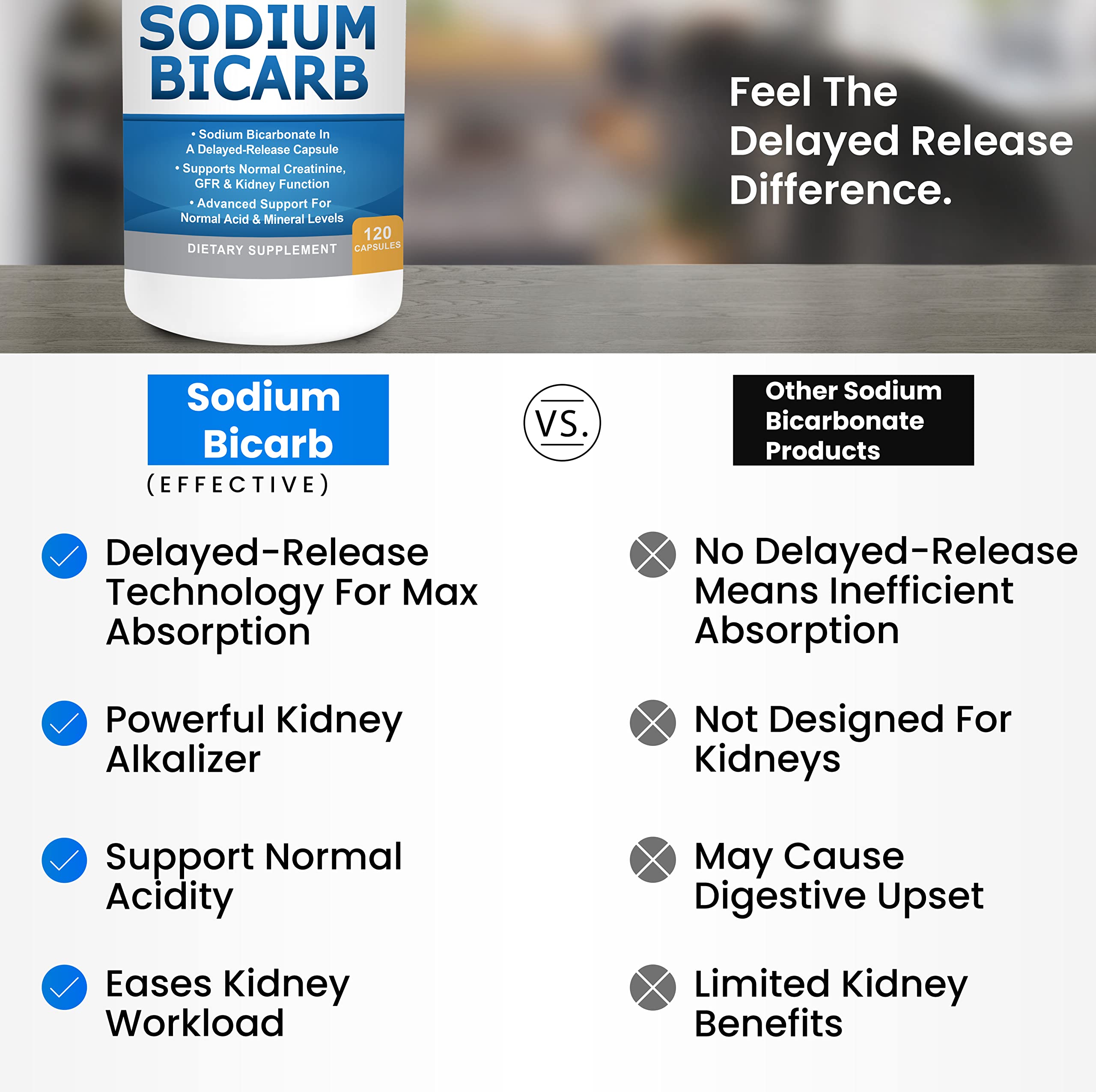 Kidney Restore bottle with user guide for informed daily kidney support.