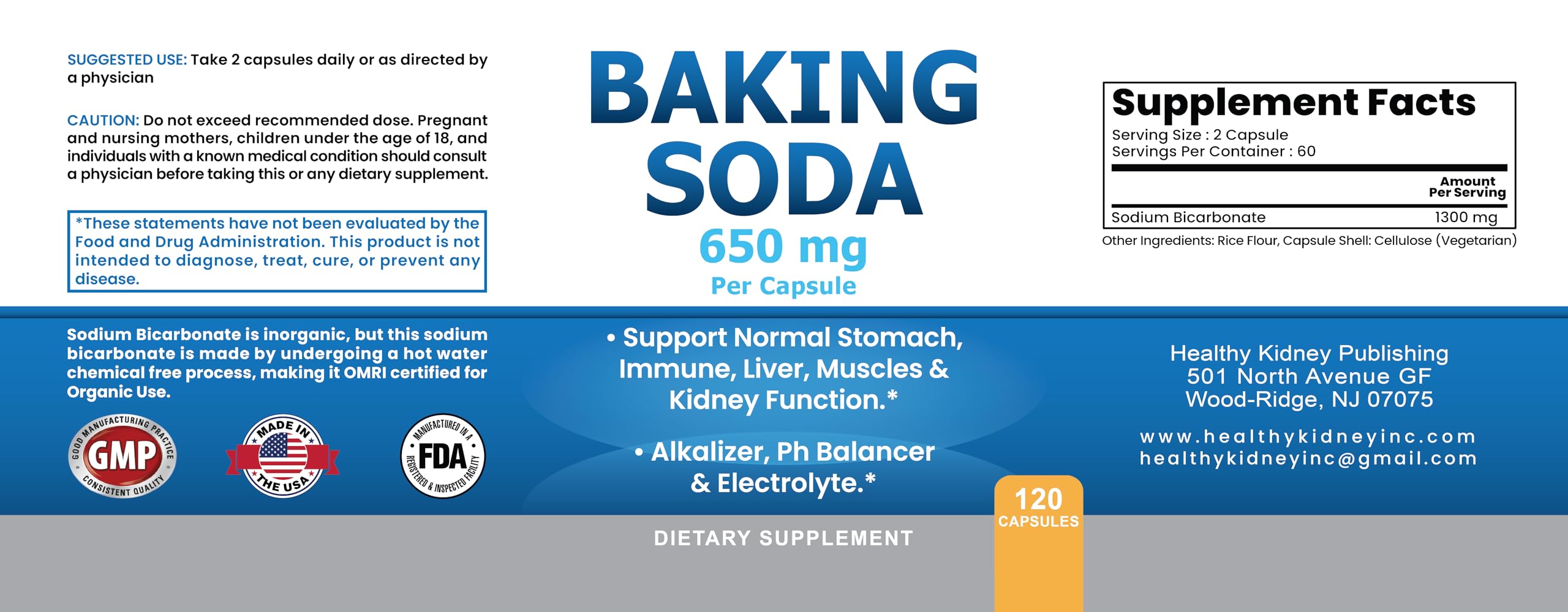 Kidney Restore kidney health support capsules with glass of water.