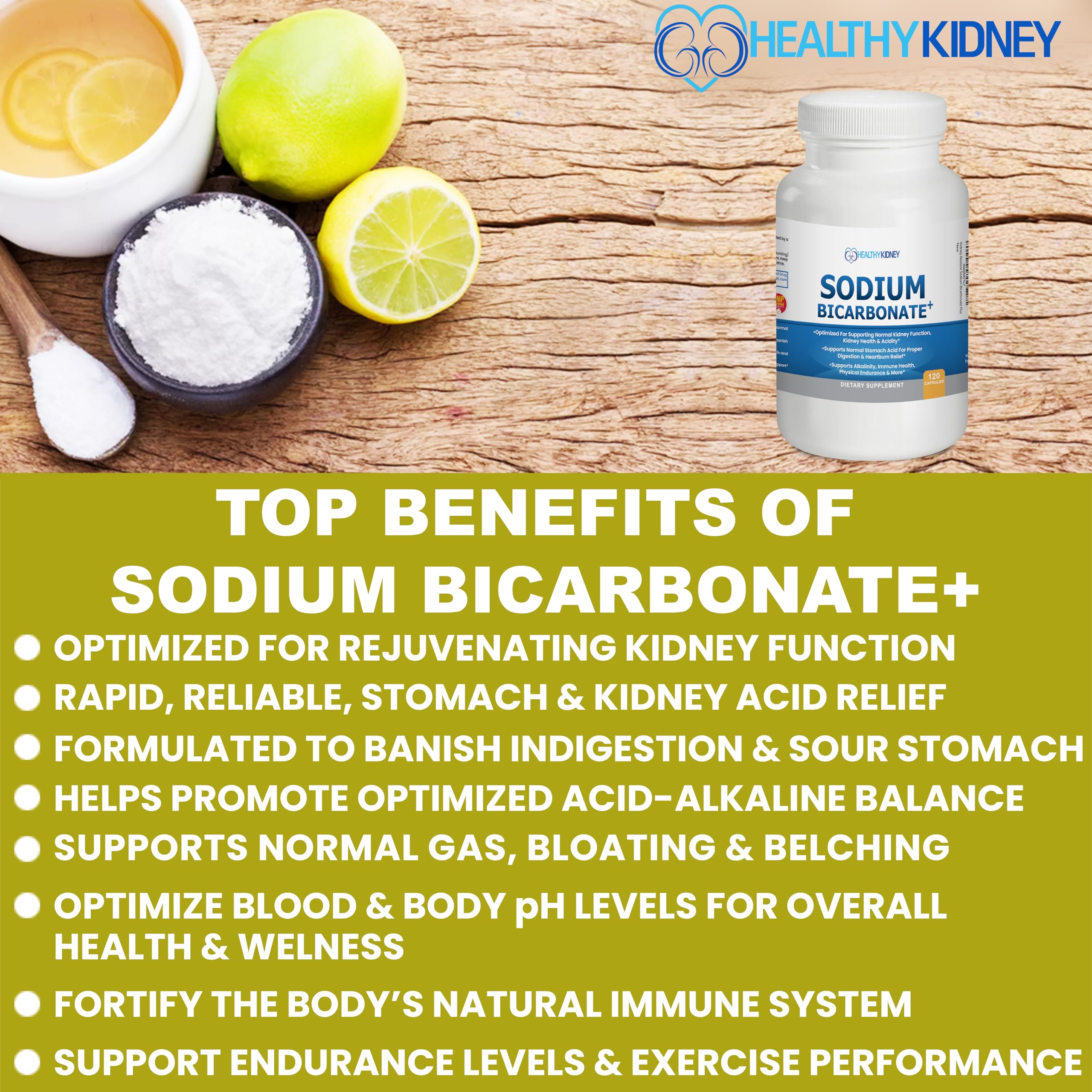 Kidney Restore nutrition facts panel shows 650 mg per capsule and ingredients