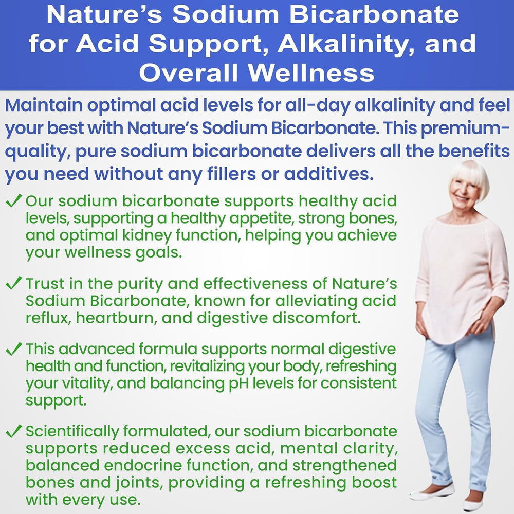 Kidney Restore pure sodium bicarbonate in bag provides clean daily use.