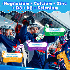 Kid-friendly multivitamin gummy shown as part of bedtime routine