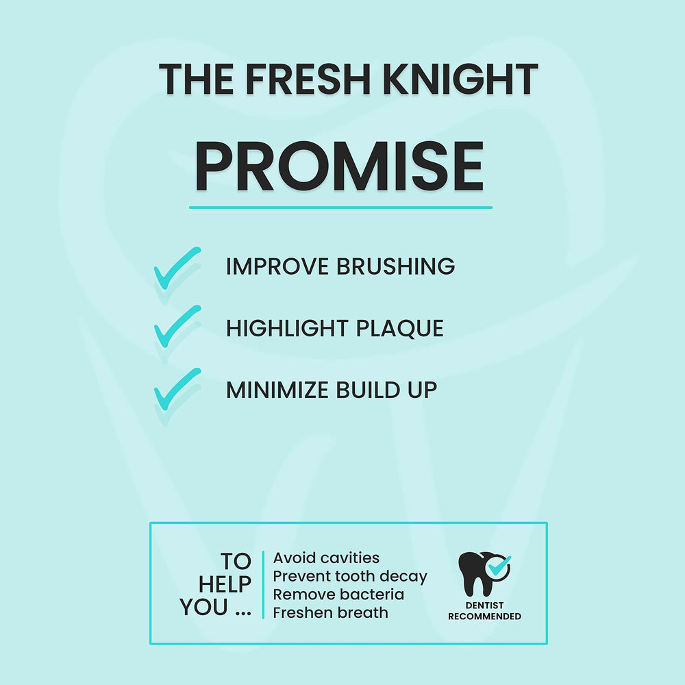 Kids brushing teeth to learn good oral hygiene using plaque-disclosing tablets.