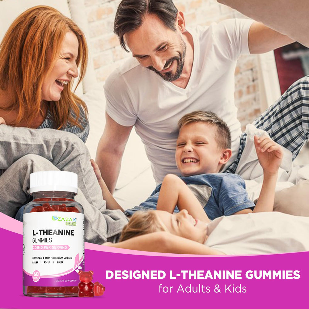 Kids dosage illustration for L-Theanine gummies