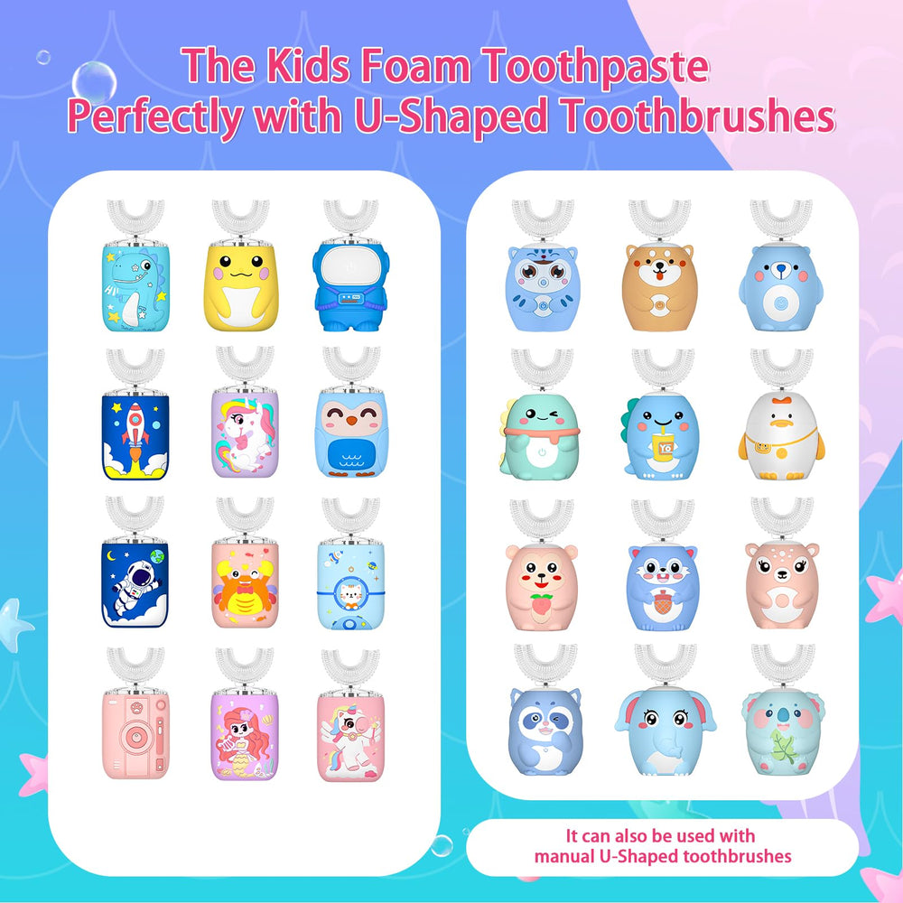 Illustration of orange flavor Kids Foam Toothpaste