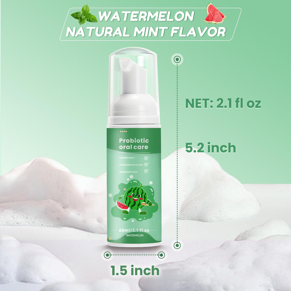 Illustration of strawberry flavor Kids Foam Toothpaste