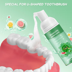 Illustration of watermelon flavor Kids Foam Toothpaste