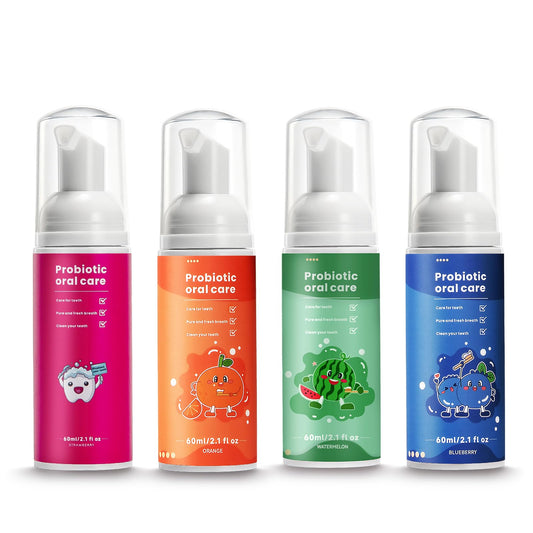 Packaging of Kids Foam Fluoride Free Toothpaste Mint Mix