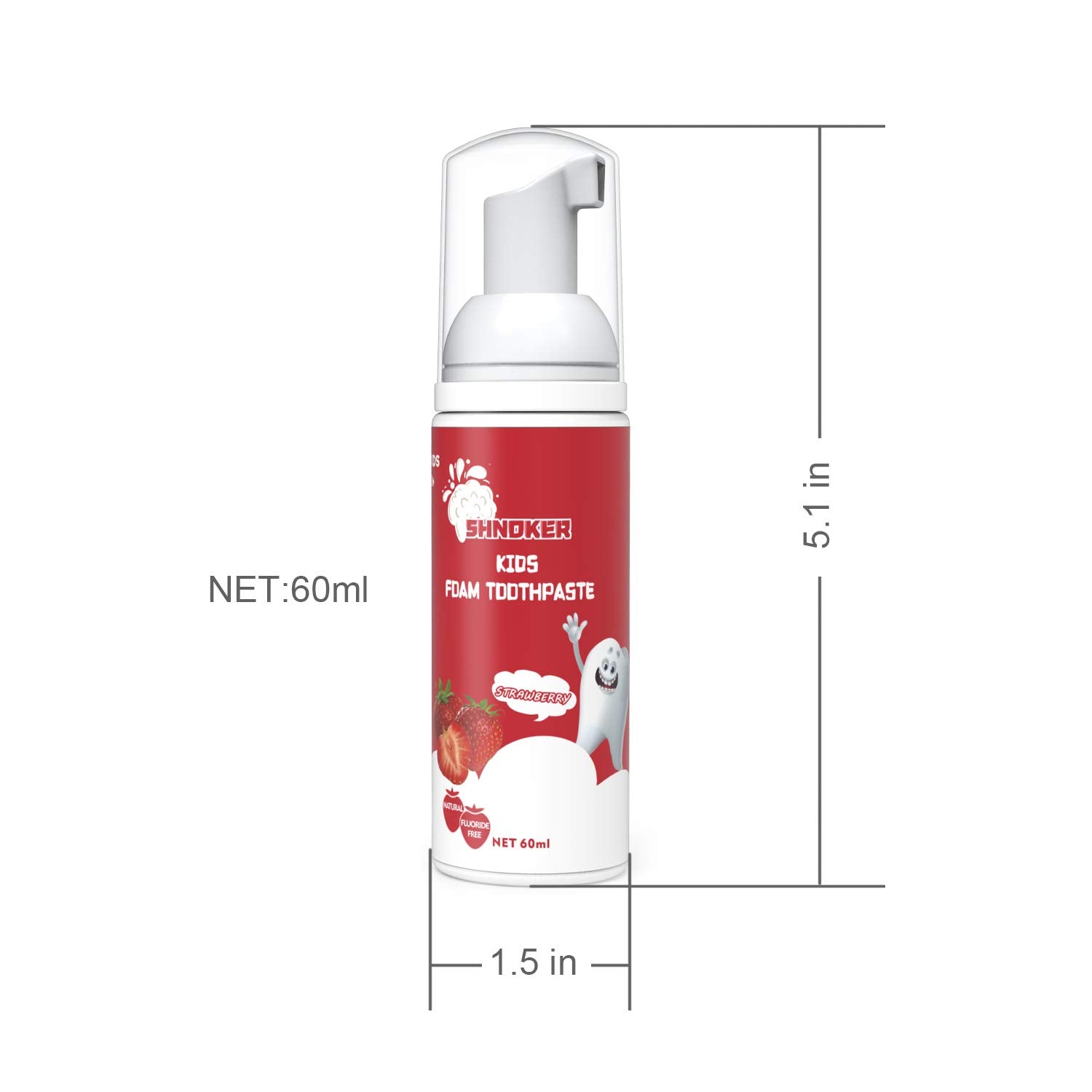 Strawberry flavor and mint scent