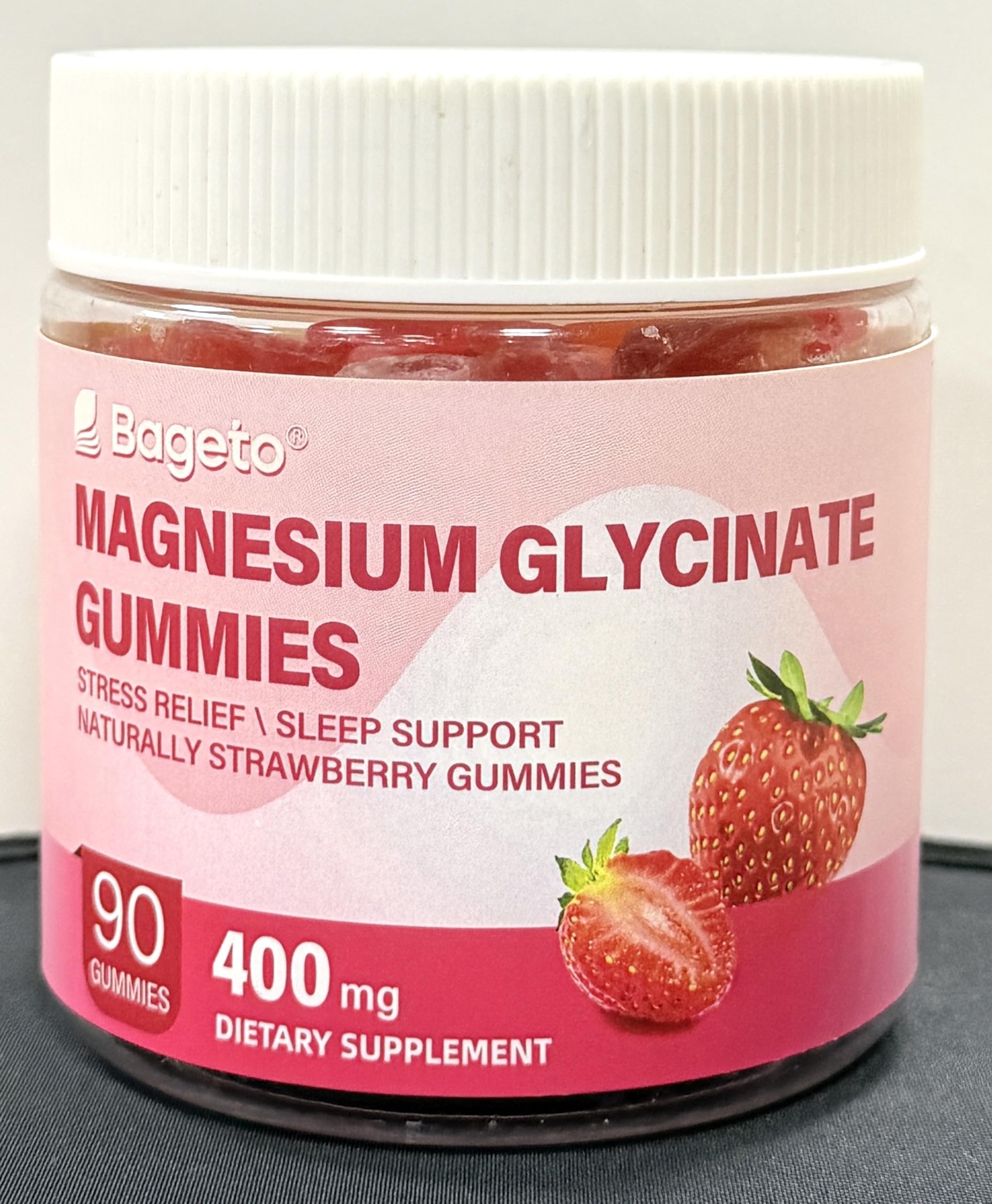Kid friendly strawberry magnesium gummies