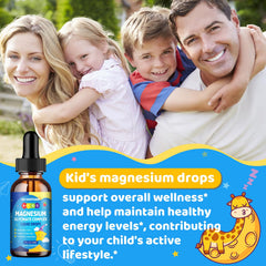 Serving the strawberry-flavored magnesium drops directly or in water
