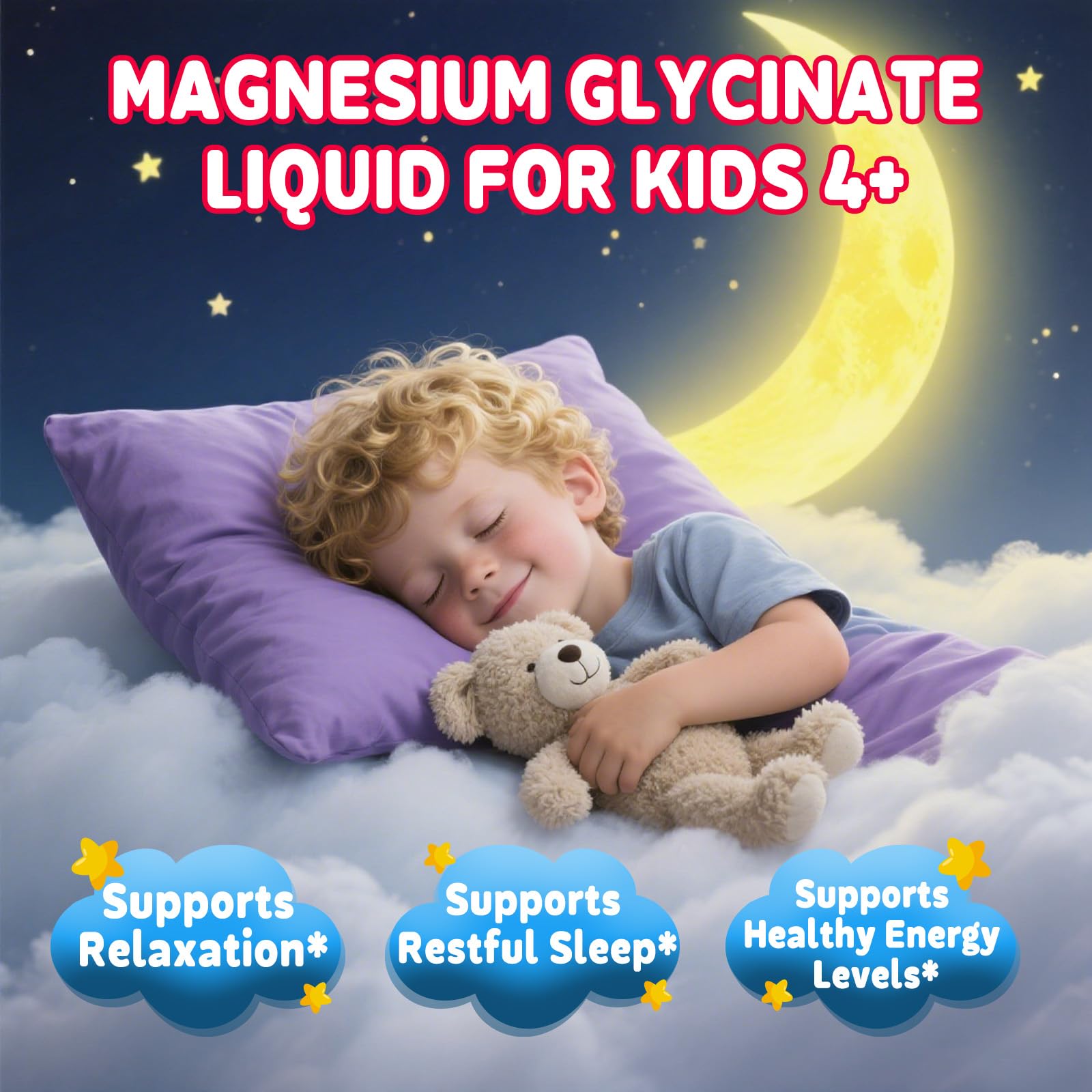 Calm and peaceful sleep concept for children