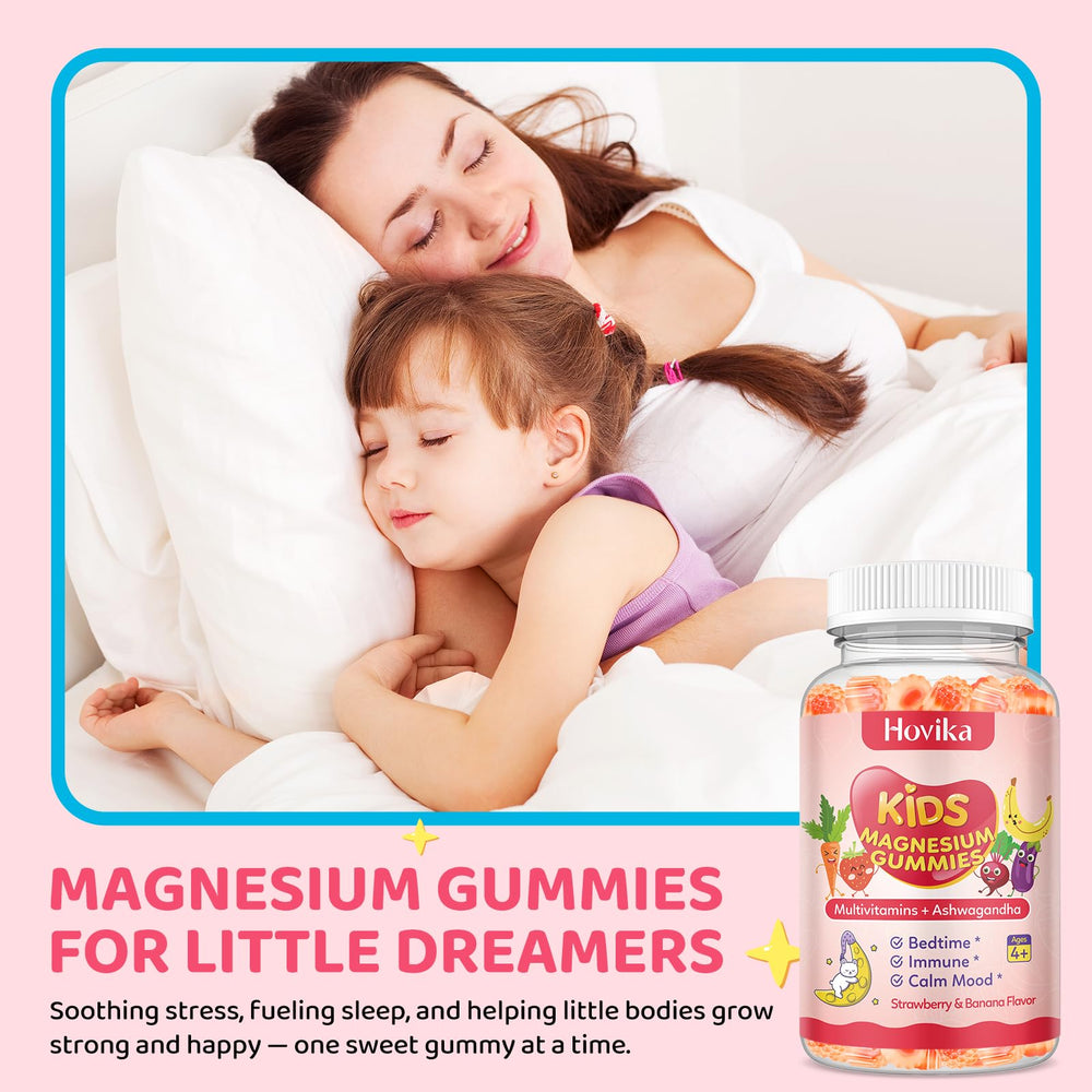 60-count bottle of kids magnesium gummies