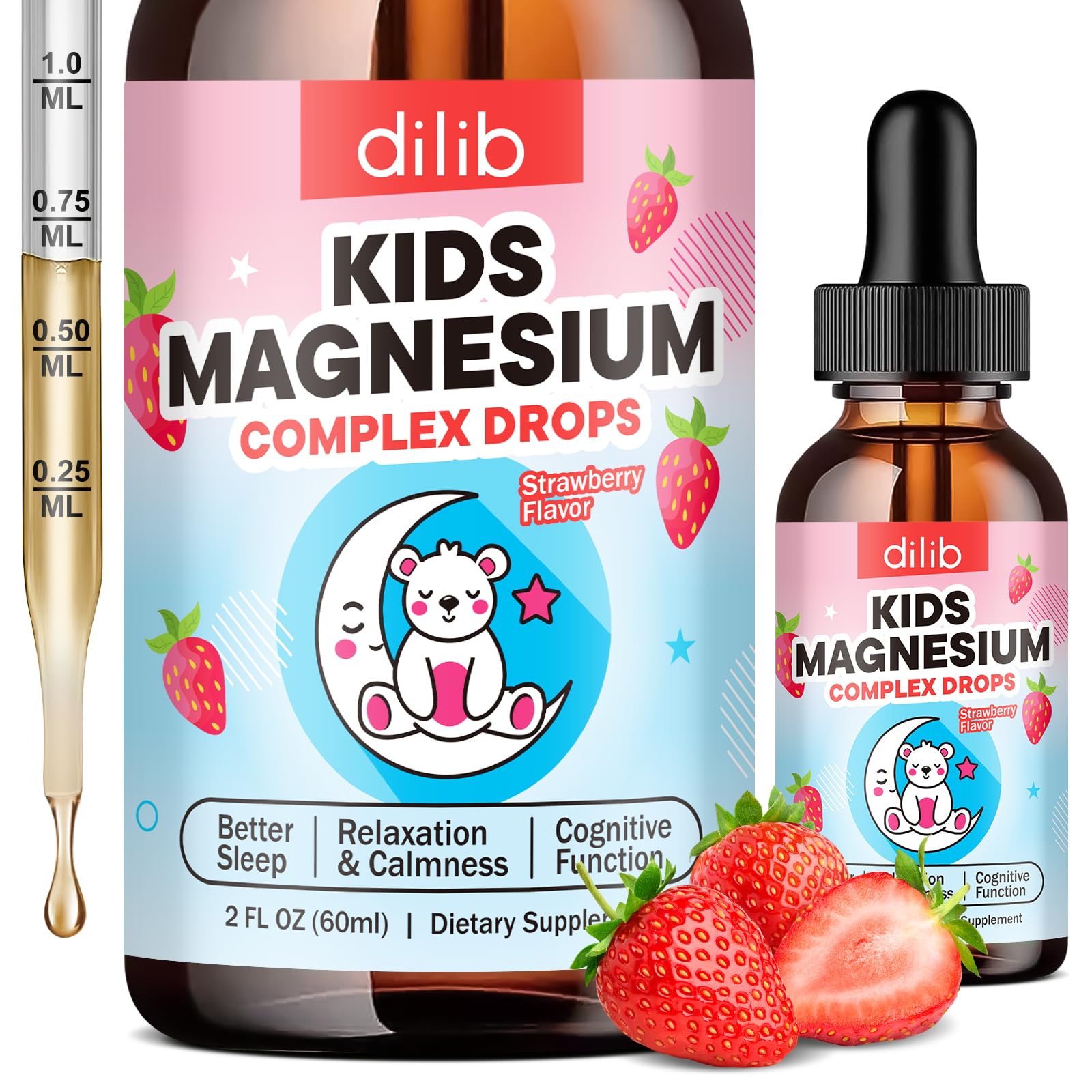 Kids Magnesium Liquid Drops bottle 2oz