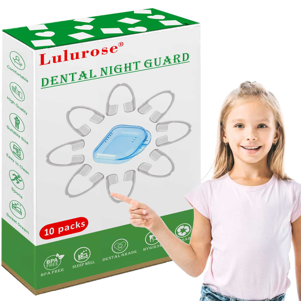 Kids mouth guard for grinding and clenching teeth