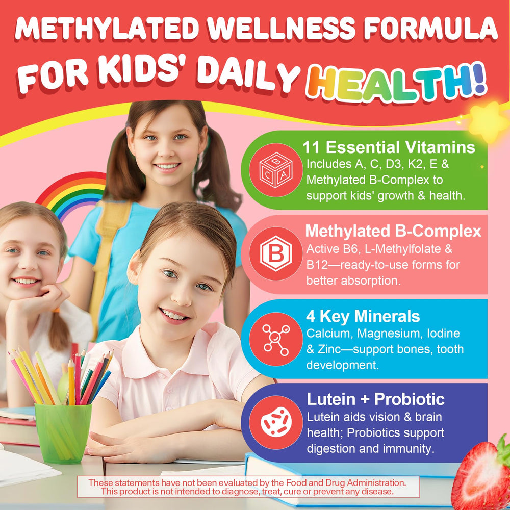 Calcium, magnesium, zinc with prebiotics and probiotics illustration