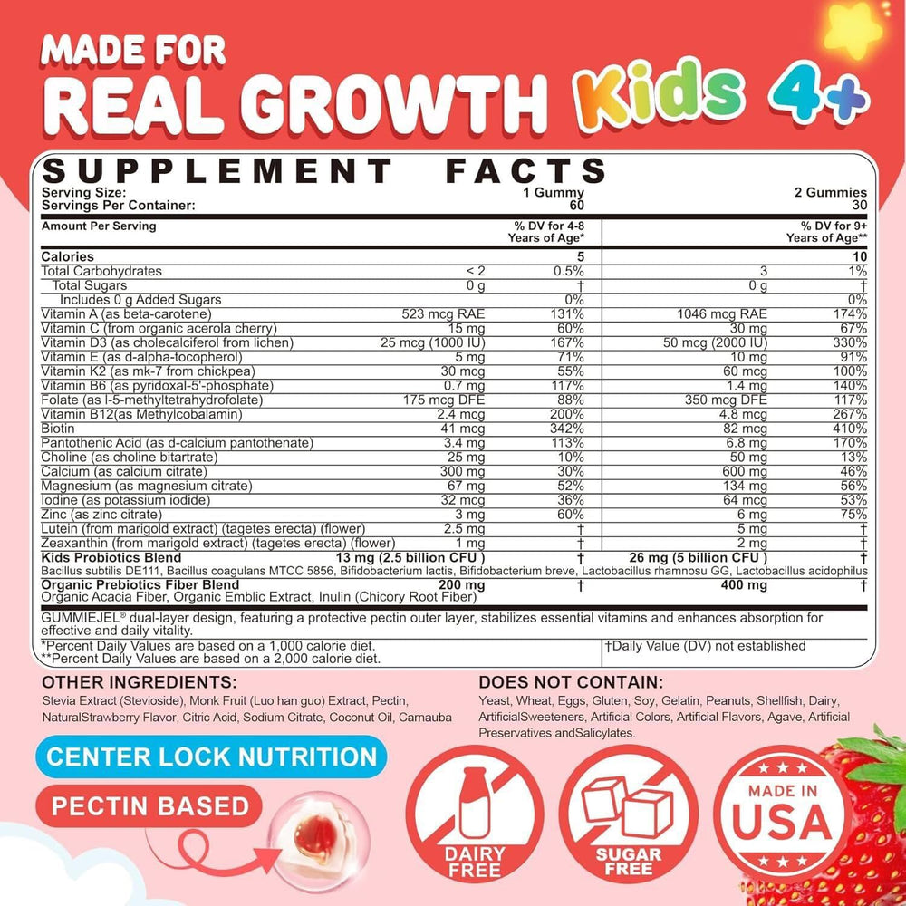 Front label of Neviss Kids Multivitamin Gummies