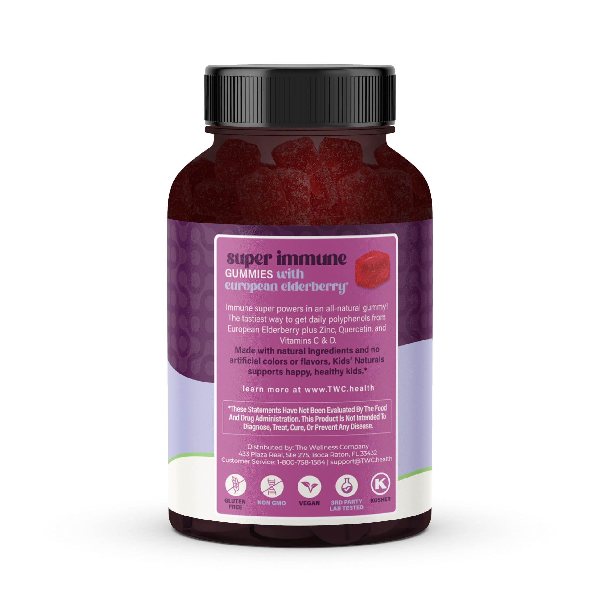 Box packaging for Kids Naturals Elderberry Gummies
