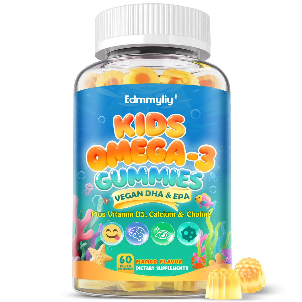 Hero image: Kids Omega-3 Gummies bottle and packaging