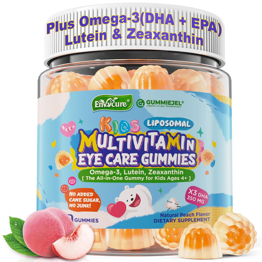 Kids omega-3 liposomal multivitamin gummies bottle front