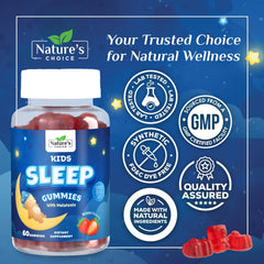 Close-up of the Kids Sleep Gummies bottle label