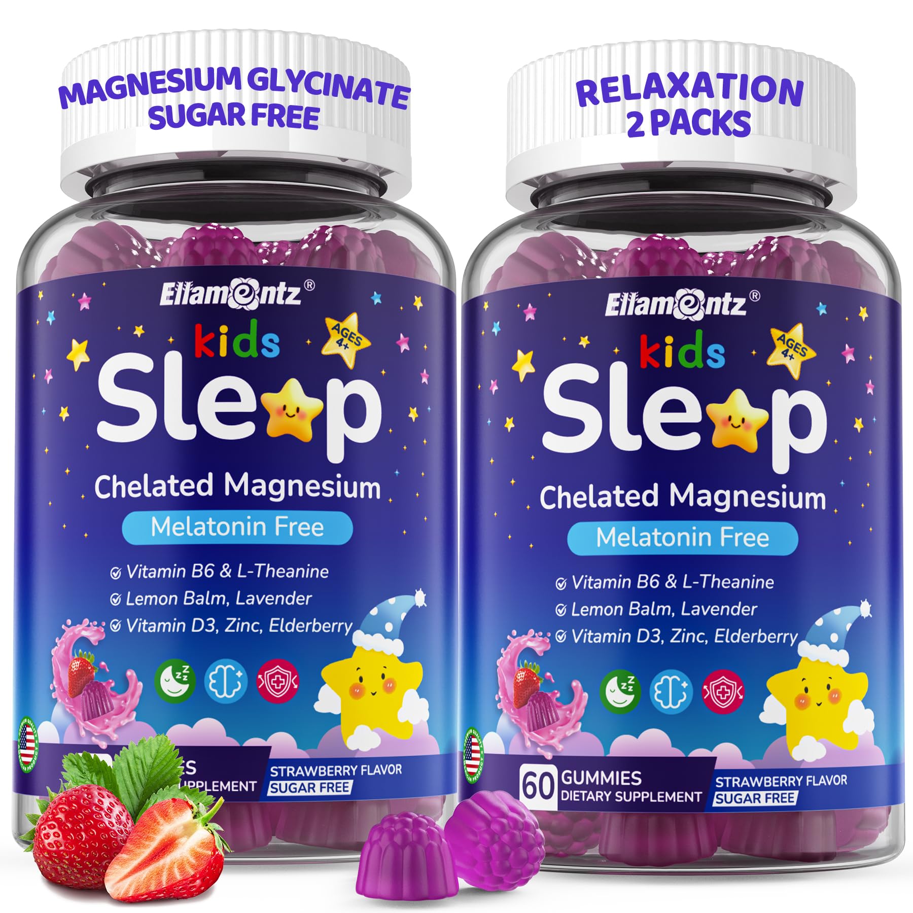 Hero image: Kids Sleep Gummies 2-pack, melatonin-free