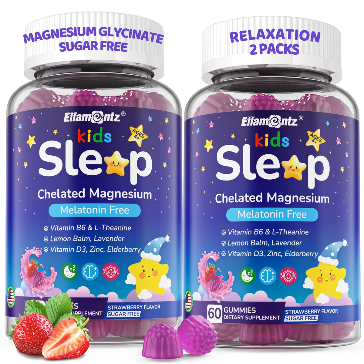 Hero image: Kids Sleep Gummies 2-pack, melatonin-free