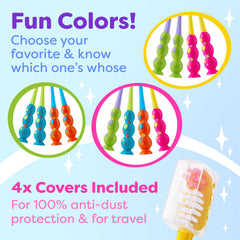 Contoured small-head toothbrush suitable for mixed dentition