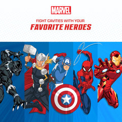 Ergonomic poppin' handle on Thor toothbrush for kids