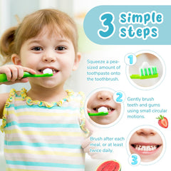 Safe to swallow label on kids toothpaste