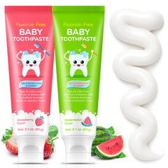 Hero image of fluoride-free Kids Toothpaste with strawberry and watermelon flavor