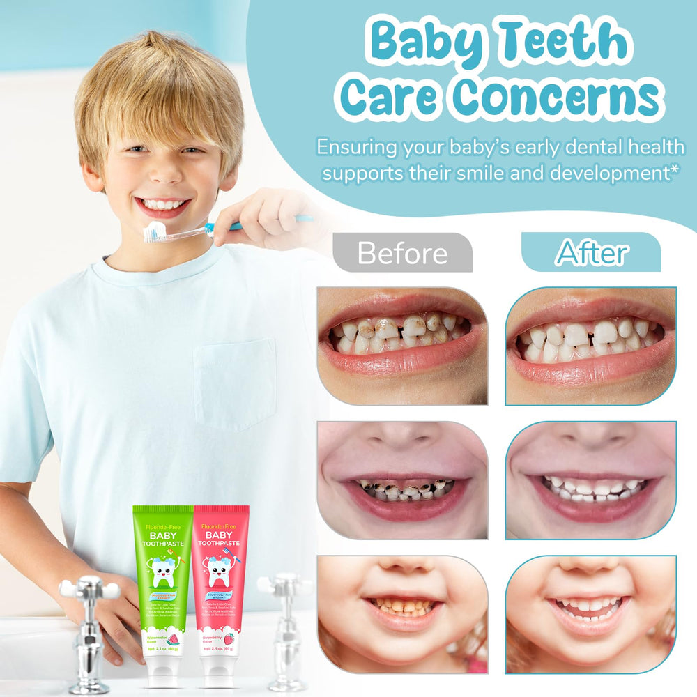 Flavor notes of strawberry and watermelon for kids toothpaste