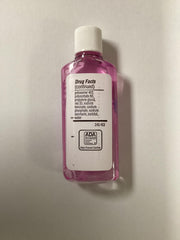 Back view of bubble gum flavored kids mouthwash pack 1 oz bottles