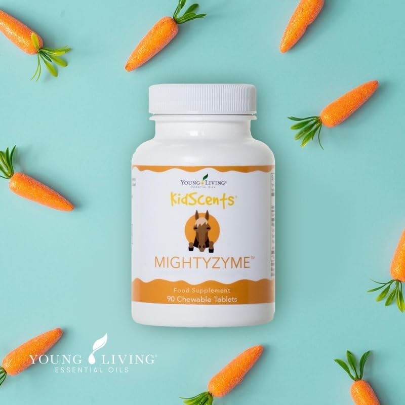 Ingredients panel for MightyZyme chewable tablets