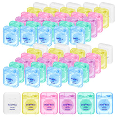 Kifmurase 60Pcs Dental Floss bulk mint flavor assorted colors packaging