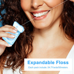 Bulk packaging showing 60 boxes of dental floss