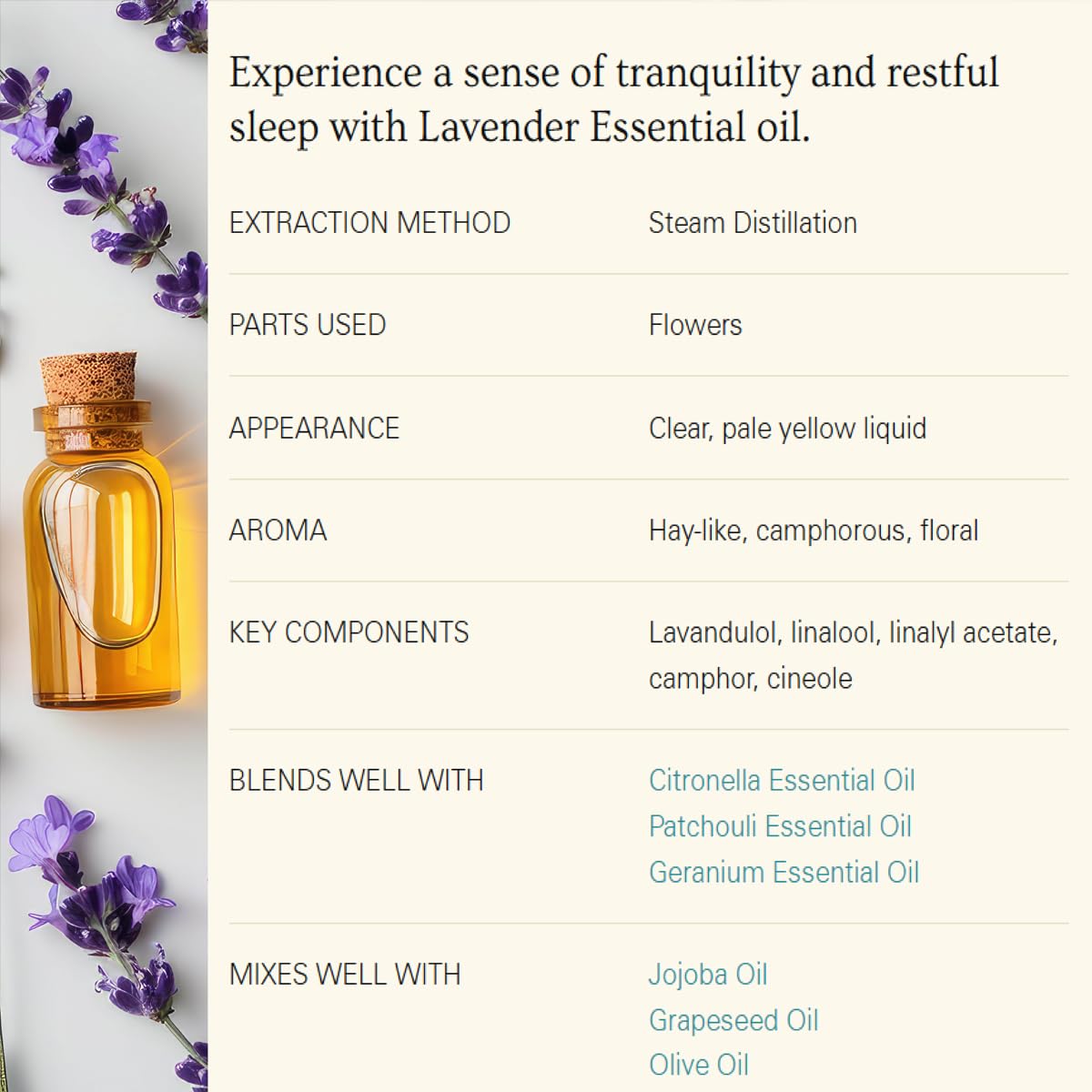 Lavender essential oil applied to skin as part of skincare regimen