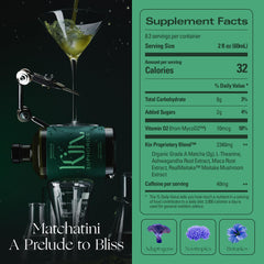 Kin Euphorics Matchatini bottle side view