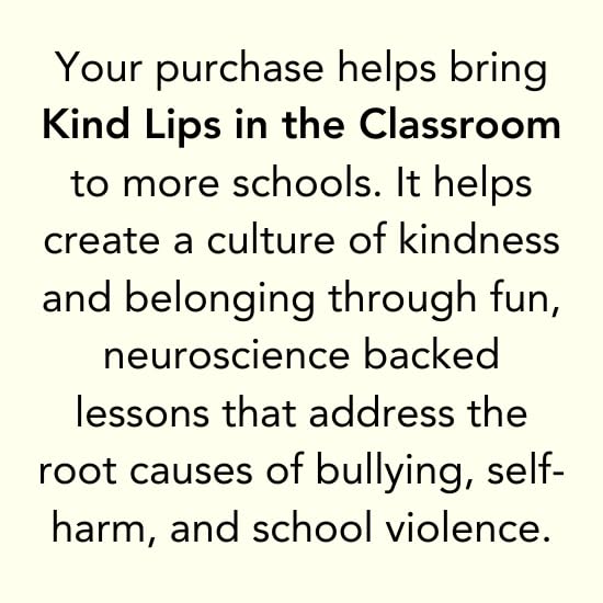 Kind Lips made in USA gluten-free lip balm packaging visible.