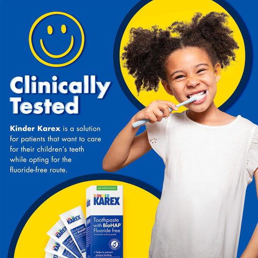 Kinder Karex toothpaste tube close-up