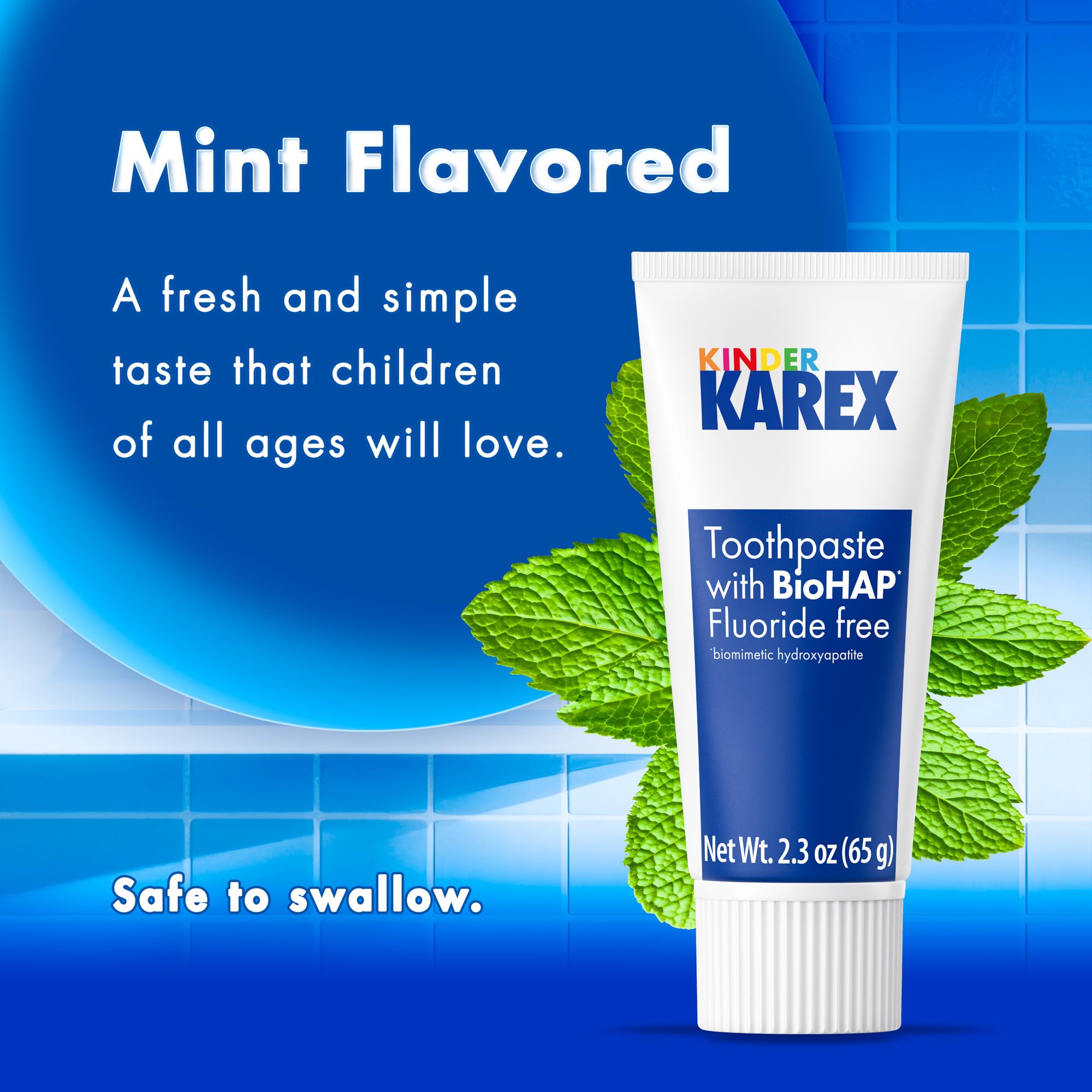 Pack of 3 x 2.3 oz Kinder Karex toothpaste