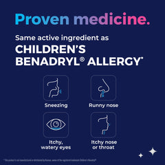 No dyes or artificial flavors in KinderMed Kids' Allergy