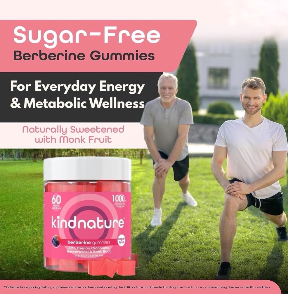 Illustration of ingredients: Berberine, Cinnamon, Resveratrol, Beet Root, Zinc, Chromium