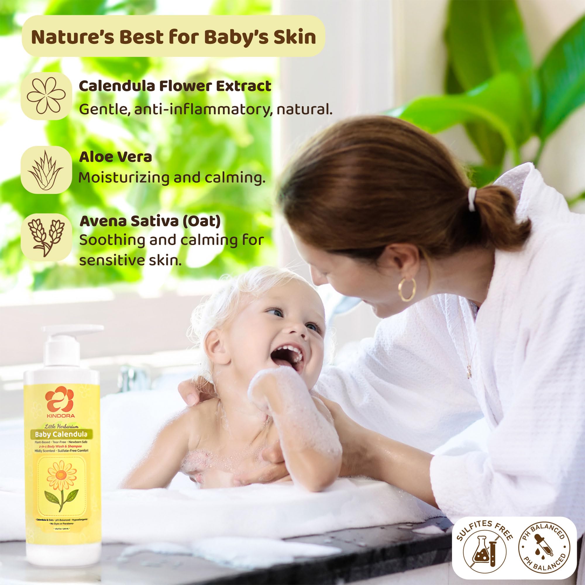 Tear-free formula suitable for newborns and sensitive skin